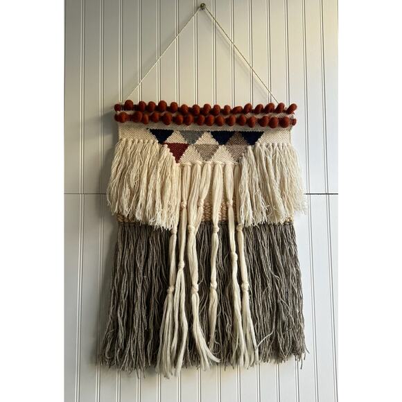 Bloomingville Wool Southwestern Native American Hanging Tapestry - Picture 1 of 9
